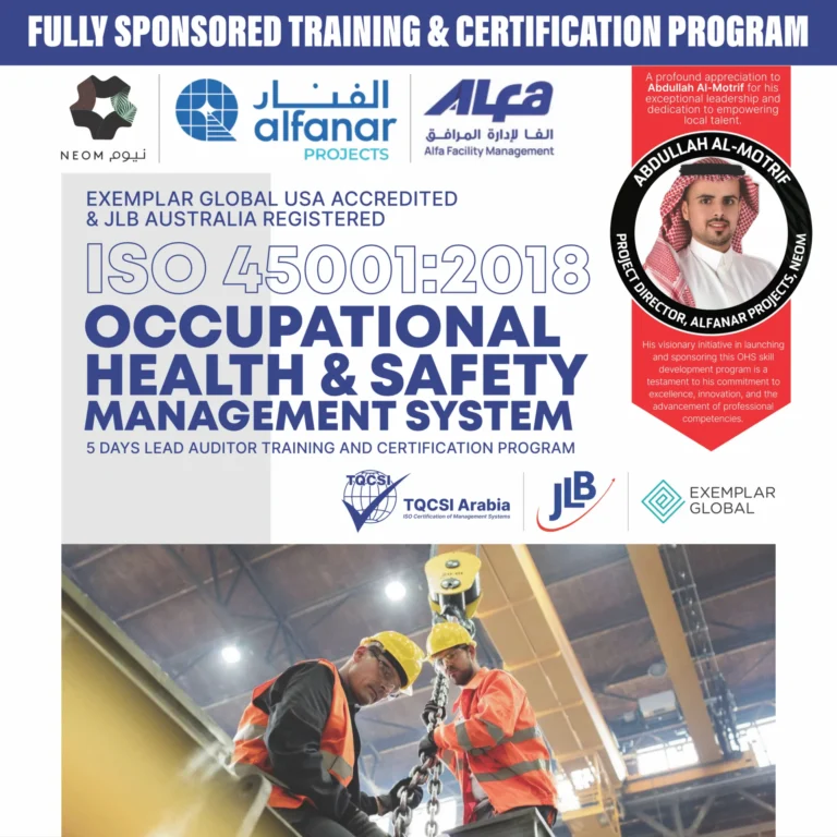 ISO 45001 occupational health and safety lead auditor training